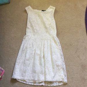 White lace dress